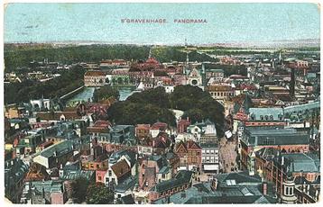 957071	s Gravenhage	Panorama	1915	_Portvrij gelopen	Stempel	 beschikbaar voor biedingen