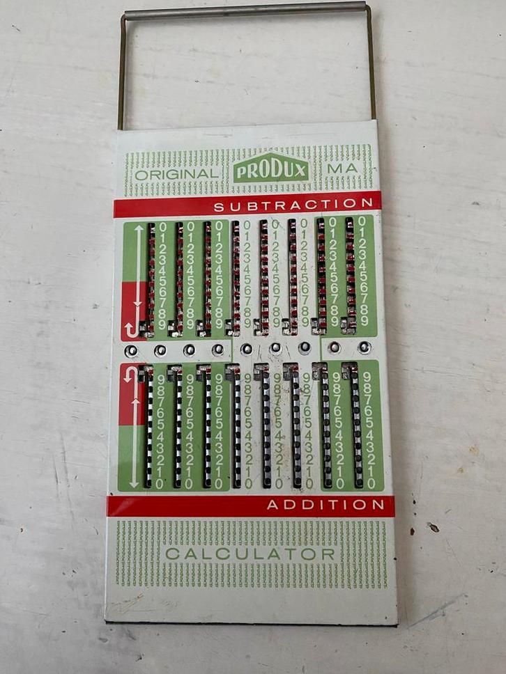 Vintage Mechanische Rekenmachine - Produx MA, Antiek en Kunst, Antiek | Kantoor en Zakelijk, Ophalen of Verzenden