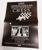 ABBA Chess PROMO POSTER plus brief voor platenwinkels 1984, Verzamelen, Muziek, Artiesten en Beroemdheden, Verzenden, Zo goed als nieuw
