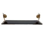 Vintage Frans glazen badkamerplankje, jaren 60, Huis en Inrichting, Badkamer | Badkamermeubels, Minder dan 50 cm, Gebruikt, Overige typen