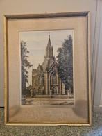 Mooi prent kerk in Rotterdam., Antiek en Kunst, Ophalen of Verzenden