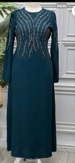 Donkergroen Abiye maat 52, Ophalen of Verzenden, Zo goed als nieuw, Maat 46/48 (XL) of groter, Groen