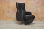 ZGANieuw zwarte leren Leolux Kepler relaxfauteuil electrisch, Huis en Inrichting, Fauteuils, Leolux, Leolux, Design, 75 tot 100 cm