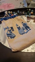 Hollands Geborduurde knikkerzak+ knikkers, Ophalen of Verzenden