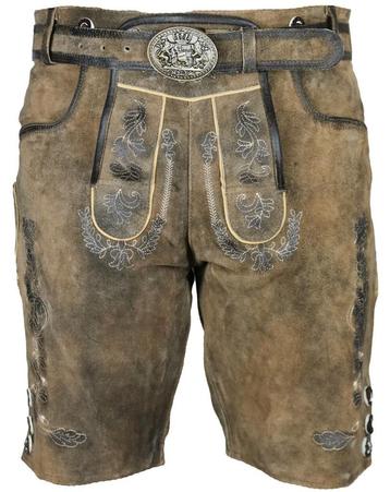 Korte heren lederhose maat 48 tm 60 echt geiten leder beschikbaar voor biedingen