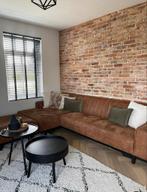 Cognac hoekbank met poef van Zitmaxx - Zeer nette staat!, Huis en Inrichting, Banken | Bankstellen, Ophalen, Hoekbank, 300 cm of meer