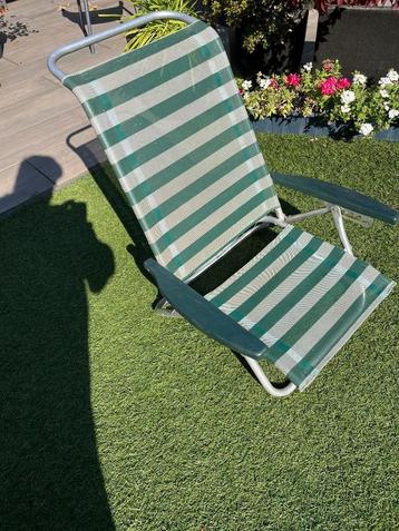 verstelbare camping relax stoel (laag model) beschikbaar voor biedingen