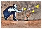 Graffiti artist / Banksy (?)  Boom support Vrijheid, Verzenden, 1980 tot heden, Ongelopen, Cultuur en Media