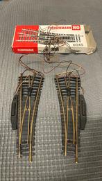 Fleischmann 6045 Wissel HO (2 wissels), Gebruikt, Gelijkstroom, Fleischmann, Rails