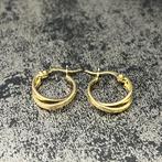 14 karaats gouden oorbellen versace model, Sieraden, Tassen en Uiterlijk, Oorbellen, Ophalen of Verzenden, Zo goed als nieuw, Goud
