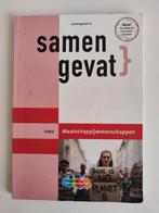 Samengevat vwo Maatschappijwetenschappen, Boeken, Schoolboeken, Ophalen of Verzenden, Gelezen, VWO, Maatschappijleer