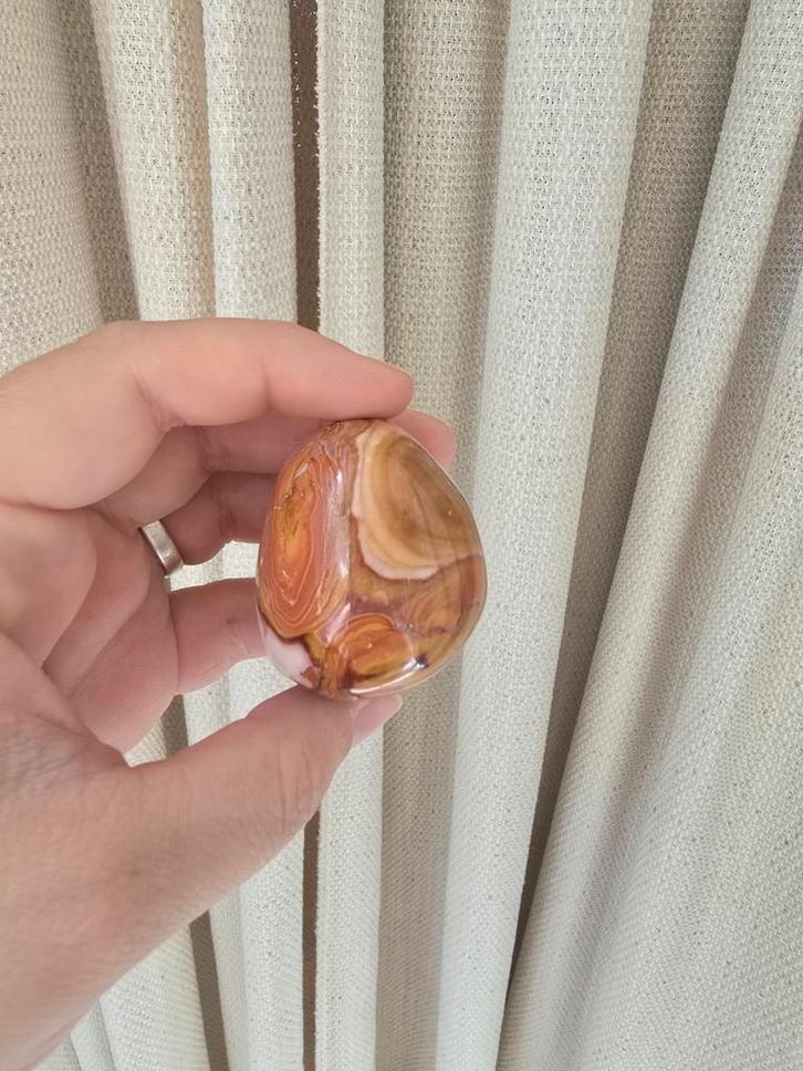 Polychroom jaspis palmsteen, Sieraden, Tassen en Uiterlijk, Ringen, Nieuw, Dame, Zilver, Ophalen of Verzenden