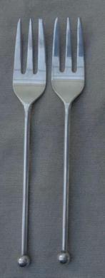 Albert Heijn 2x taartvork 12,5cm Zilverstad set, Huis en Inrichting, Keuken | Bestek, Postbus 64461, Brunssum, Nederland, Verzenden