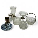 Lot divers, o.a. kristal met zilver, Antiek en Kunst, Ophalen of Verzenden