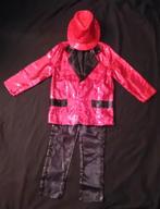 Disco pailletten pak met hoed, Kinderen en Baby's, Carnavalskleding en Verkleedspullen, Ophalen of Verzenden, Zo goed als nieuw