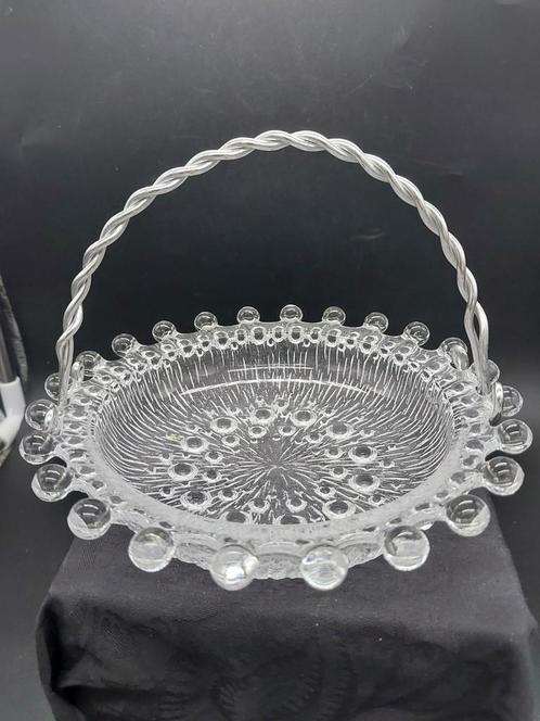 Mooie vintage ijsschorsschaal Masserini Barocco, Antiek en Kunst, Antiek | Glas en Kristal, Ophalen of Verzenden