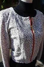 grijs wit vest jasje van Supertrash mt M, Supertrash, Ophalen of Verzenden, Maat 38/40 (M), Grijs