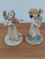 Twee engeltjes op marmeren voet, Ophalen of Verzenden, Zo goed als nieuw, Dier