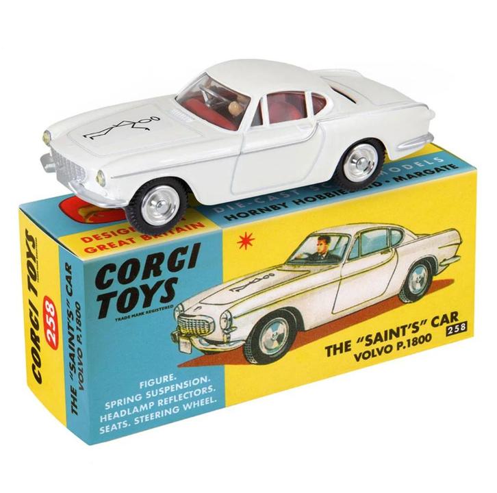 Volvo P1800 The Saint CORGI 1/46 second EDITION met WIT logo, Hobby en Vrije tijd, Modelauto's | 1:43, Nieuw, Auto, Corgi, Verzenden
