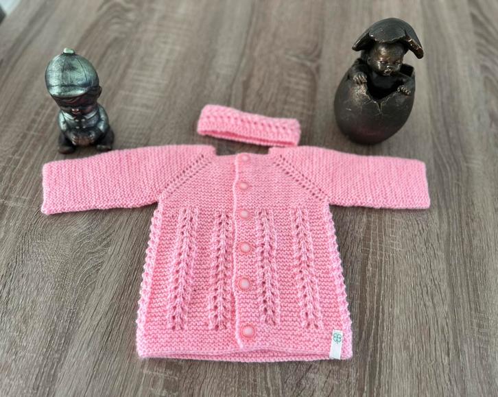 Rosé baby vestje maatje 56/62., Kinderen en Baby's, Babykleding | Maat 56, Zo goed als nieuw, Meisje, Truitje of Vestje, Ophalen of Verzenden