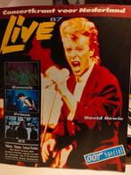 Concertkrant Live '87 - David Bowie, Genesis, Prince, U2, Ophalen of Verzenden, Gelezen, Muziek, Film of Tv