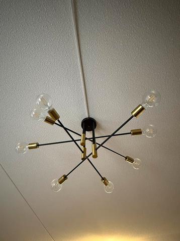 Moderne Plafondlamp Zwart/Goud beschikbaar voor biedingen