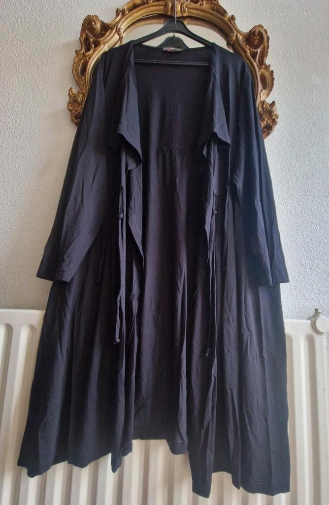 Als nieuw! Exelle zwart viscose waterval vest met koordjes, Kleding | Dames, Grote Maten, Zo goed als nieuw, Trui of Vest, Zwart