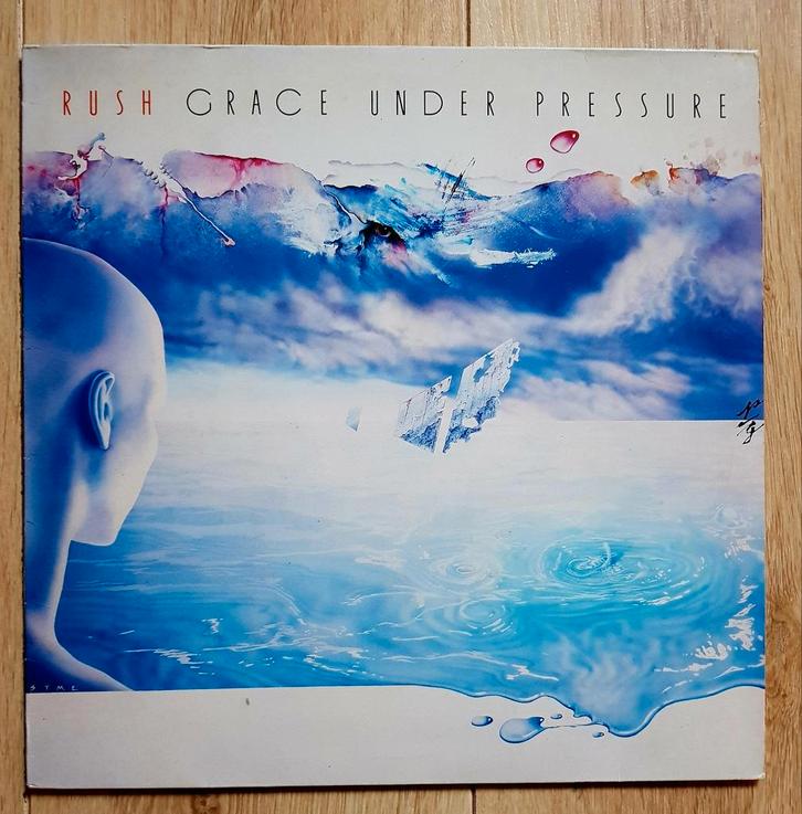 Rush - Grace under pressure lp vinyl prog rock Peart Lee, Cd's en Dvd's, Vinyl | Hardrock en Metal, Gebruikt, Ophalen of Verzenden