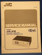 Gevraagd: service manual van de JVC JA-X9 versterker, Ophalen of Verzenden, JVC