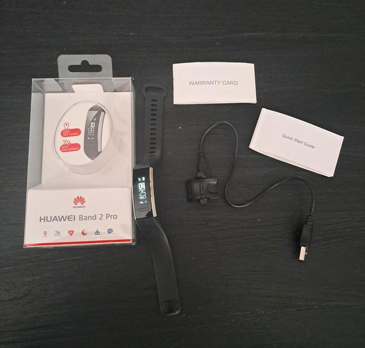Huawei Band 2 Pro | fitness tracker incl. GPS, Sieraden, Tassen en Uiterlijk, Sporthorloges, Zo goed als nieuw, Android, Zwart