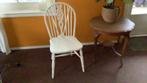 Mooie brocante witte stoel 2x, Huis en Inrichting, Stoelen, Ophalen, Gebruikt, Twee, Wit