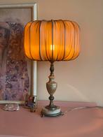 Prachtig vintage lampje, marmer look en messing, Huis en Inrichting, Ophalen, Zo goed als nieuw, Minder dan 50 cm