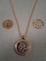 Quoins Ketting met Hangers, Sieraden, Tassen en Uiterlijk, Kettingen, Ophalen of Verzenden, Goud, Overige materialen, Met strass