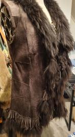 Afghaanse hippie waistcoat Penny Lane vintage schapenvacht, Kleding | Dames, Bodywarmers, Ophalen of Verzenden, Gedragen, Maat 38/40 (M)