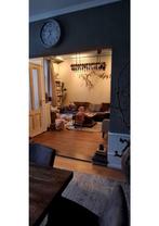 Kroonluchter met wijnflessenrek, Huis en Inrichting, Lampen | Kroonluchters, Ophalen, Zo goed als nieuw, Metaal, Robuust