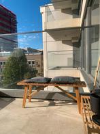 Houten bankje met kussens, Tuin en Terras, Tuinbanken, Ophalen, Nieuw