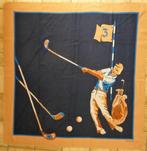 GROTE SJAAL 112 CM BIJ 112 CM FRANCO LAURENTI GOLF VINTAGE, FRANCO LAURENTI GOLF, Verzenden, Zo goed als nieuw, Sjaal