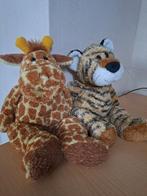 Giraffe & Tijger Knuffel - 40cm Zacht, Kinderen en Baby's, Speelgoed | Knuffels en Pluche, Ophalen of Verzenden, Zo goed als nieuw