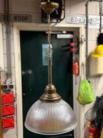 Artdeco Gispen Holophane  hanglamp rond 38cm, Huis en Inrichting, Lampen | Hanglampen, Ophalen, Zo goed als nieuw, Glas, Minder dan 50 cm