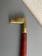 Vintage Wandelstok met paardenhoofd, Diversen, Wandelstokken, Ophalen of Verzenden, Opvouwbaar, Gebruikt