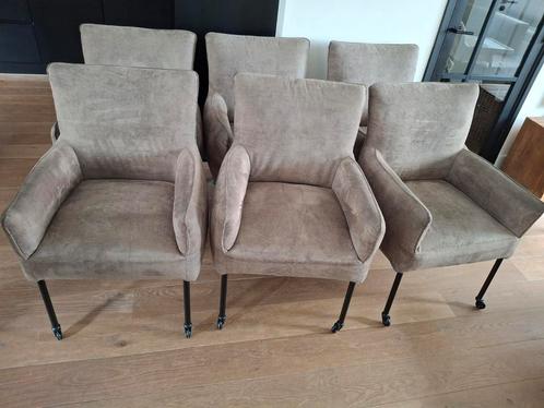 Eetkamerstoelen fauteuil 6 x, Huis en Inrichting, Stoelen, Zo goed als nieuw, Vier, Ophalen of Verzenden