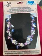 DIY Kreukelketting Paars met Vlinders, Ophalen, Zo goed als nieuw, Paars, Overige materialen