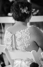 Trouwjurk Bianco Evento, Kleding | Dames, Ophalen, Zo goed als nieuw, Wit, Trouwjurk