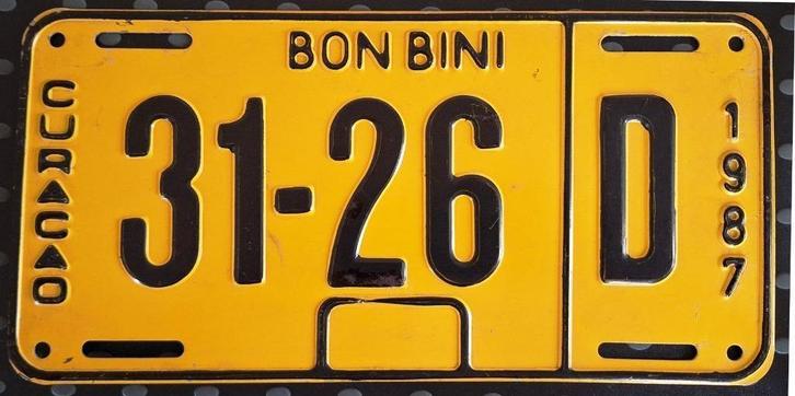 Kentekenplaat Curaçao, Auto diversen, Overige Auto diversen, Verzenden