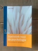 Statistiek voor de psychologie deel 5 - Jules Ellis, Boeken, Psychologie, Ophalen of Verzenden, Zo goed als nieuw, Jules L. Ellis