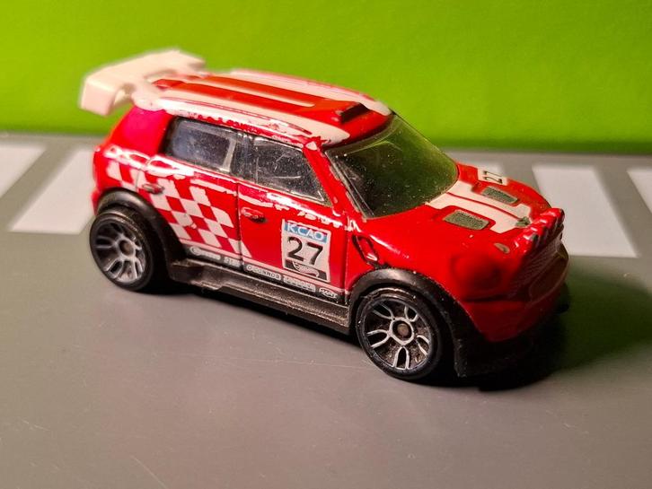Hotwheels - 2012 Mini Countryman Rally [rood] 1/60, Hobby en Vrije tijd, Modelauto's | Overige schalen, Gebruikt, Auto, Ophalen of Verzenden