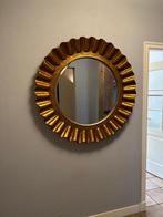 Grote gouden spiegel zon 112 cm, Antiek en Kunst, Antiek | Spiegels, 100 tot 150 cm, 100 tot 150 cm, Rond, Ophalen of Verzenden