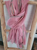 Roze sjaal lieve kleurtjes met glitterdetails, Kleding | Dames, Mutsen, Sjaals en Handschoenen, Maat 38/40 (M), Nieuw, Ophalen of Verzenden