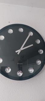 Elegante Karlsson Wandklok met Diamanten, Ophalen of Verzenden, Zo goed als nieuw, Analoog, Wandklok