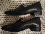 Manfield 39 zwarte mocassins loafer, Kleding | Dames, Ophalen of Verzenden, Zo goed als nieuw, Zwart, Instappers